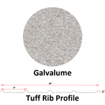 29Ga. 36^ Tuff Rib, DR!PSTOP Applied On Back Side Of Sheet  Galvalume