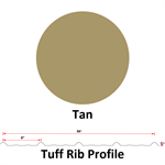 29Ga. 36^ Tuff Rib, DR!PSTOP Applied On Back Side Of Sheet  Tan