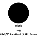 #6x3/8^ Pan-Head (Soffit) Screw  Black