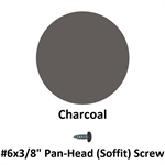 #6x3/8^ Pan-Head (Soffit) Screw  Charcoal