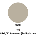 #6x3/8^ Pan-Head (Soffit) Screw  Khaki