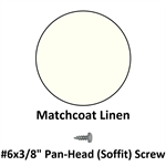 #6x3/8^ Pan-Head (Soffit) Screw  Matchcoat Linen