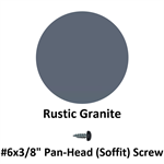 #6x3/8^ Pan-Head (Soffit) Screw  Rustic Granite