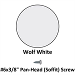 #6x3/8^ Pan-Head (Soffit) Screw  Wolf White