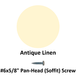 #6x5/8^ Pan-Head (Soffit) Screw  Antique Linen