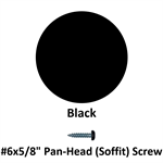 #6x5/8^ Pan-Head (Soffit) Screw  Black