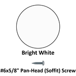 #6x5/8^ Pan-Head (Soffit) Screw  Bright White