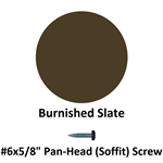 #6x5/8^ Pan-Head (Soffit) Screw  Burnished Slate