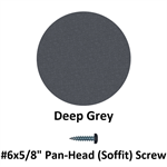 #6x5/8^ Pan-Head (Soffit) Screw  Deep Grey