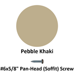 #6x5/8^ Pan-Head (Soffit) Screw  Pebble Khaki