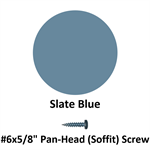 #6x5/8^ Pan-Head (Soffit) Screw  Slate Blue