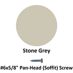 #6x5/8^ Pan-Head (Soffit) Screw  Stone Gray