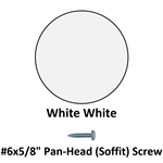 #6x5/8^ Pan-Head (Soffit) Screw  White White