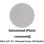 # 9x1-1/2^ GT.Climaseal Screw, NO Washer