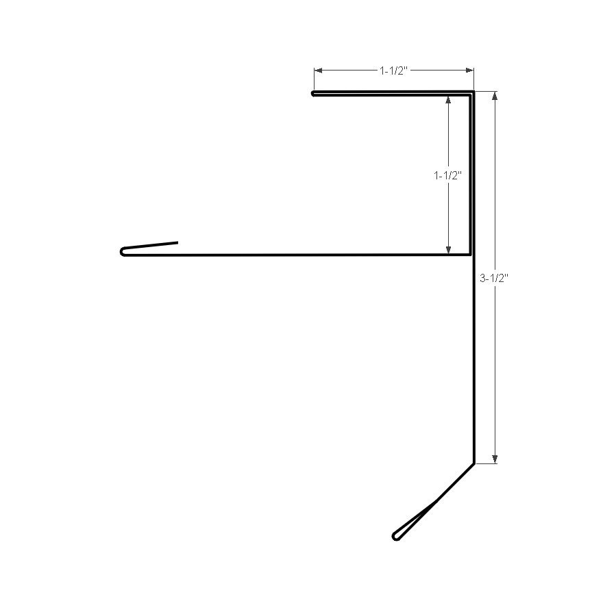 Algoma Gable Starter F Reroof 3-1/2"  Deep Grey Textured