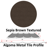 AlgomaTile Panel Sepia Brown (3.11sq ft per Panel)