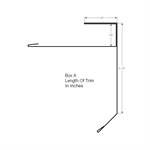 Gable Starter F Reroof 3-1/2^ (Custom Length)  Buckskin