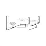 Standing Seam Chimney Kit with J, 5-1/4^ Face, 1-1/2^  Bone White