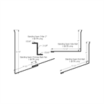 Standing Seam Chimney Kit with Z-Bar 2^  Bone White