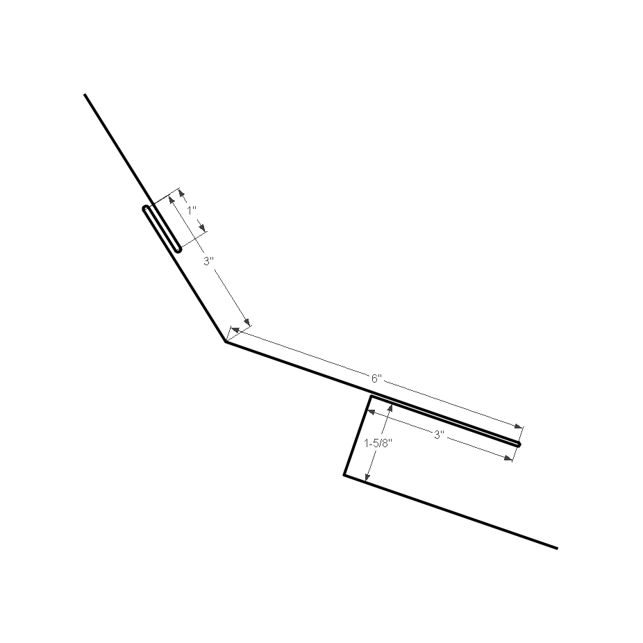 Standing Seam Pitch Change with J 1-1/2"  Bone White