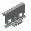 Standing Seam Roof Floating Clip (1/2" Stand Off)  2"