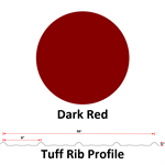 29Ga. 36^ Tuff Rib  Dark Red