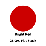 28 Ga. 48^ x 120^ Flat Stock  Bright Red