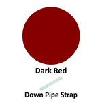 Down Pipe Strap  Dark Red