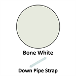 Down Pipe Strap  Bone White