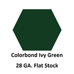 28 Ga. 42^ x 120^ Flat Stock  COLORBOND Ivy Green