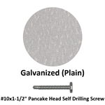 #10x1-1/2'' Pancake Head Self Drilling Screw  Galvanized