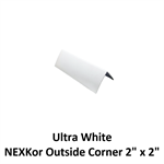 NEXKor Outside Corner 2^ x 2^, 12ft  Ultra White