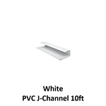 PVC J-Channel, 10ft  White