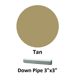 Down Pipe 3^x3^  Tan