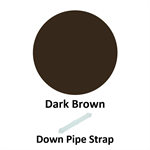 Down Pipe Strap  Dark Brown