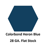 28 Ga. 42^ x 120^ Flat Stock  COLORBOND Heron Blue