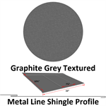 Metal Line Shingle (1.6 sq/ft per Shingle)  Graphite Grey