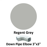 Down Pipe Elbow 3^x3^  Regent Grey