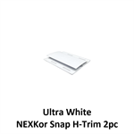 NEXKor Snap H-Trim 2pc, 12ft  Ultra White