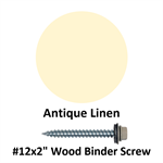 #12x2^ Wood Binder Screw  Antique Linen