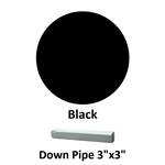 Down Pipe 3^x3^  Black