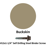 #12x1-1/4'' Self Drilling Steel Binder Screw  Buckskin