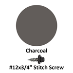 #12x3/4^ Stitch Screw  Charcoal