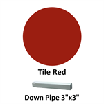 Down Pipe 3^x3^  Tile Red