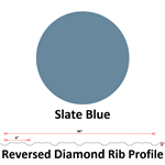 29Ga. 36^ REVERSED Diamond Rib  Slate Blue