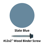 #12x2^ Wood Binder Screw  Slate Blue