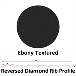 29Ga. 36^ REVERSED Diamond Rib  Ebony Textured