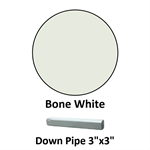 Down Pipe 3^x3^  Bone White