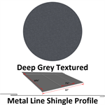 Metal Line Shingle (1.6 sq/ft per Shingle)  Deep Grey