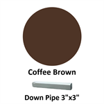 Down Pipe 3^x3^  Coffee Brown